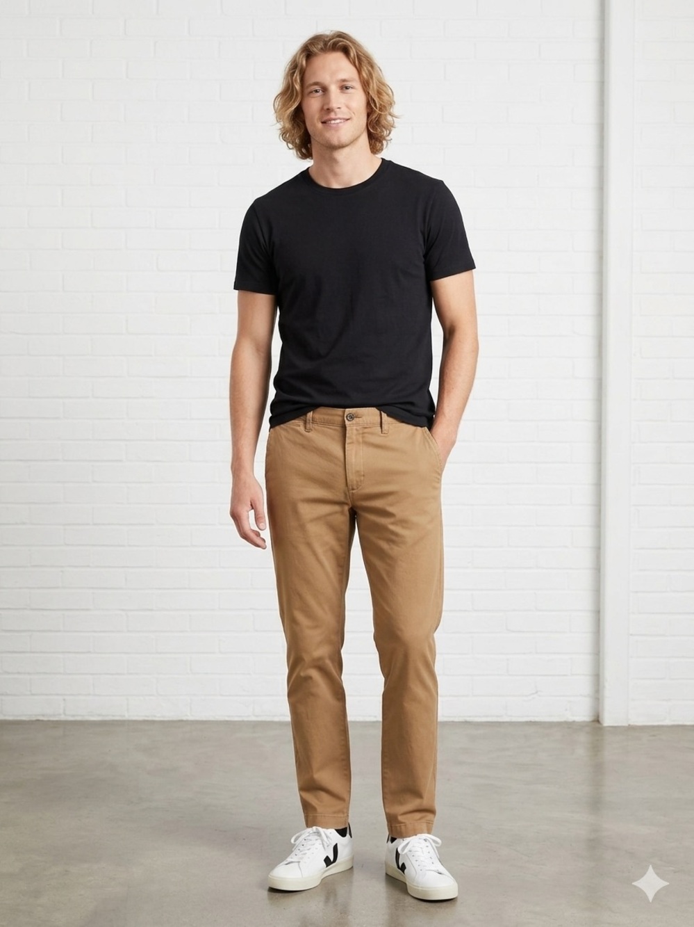 J. Crew Men's Slim Straight Jeans in Tan